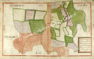 Historic Map of East Witton: Jervaulx Abbey 1627